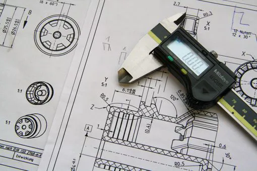 Particolari meccanici su progetto e disegno